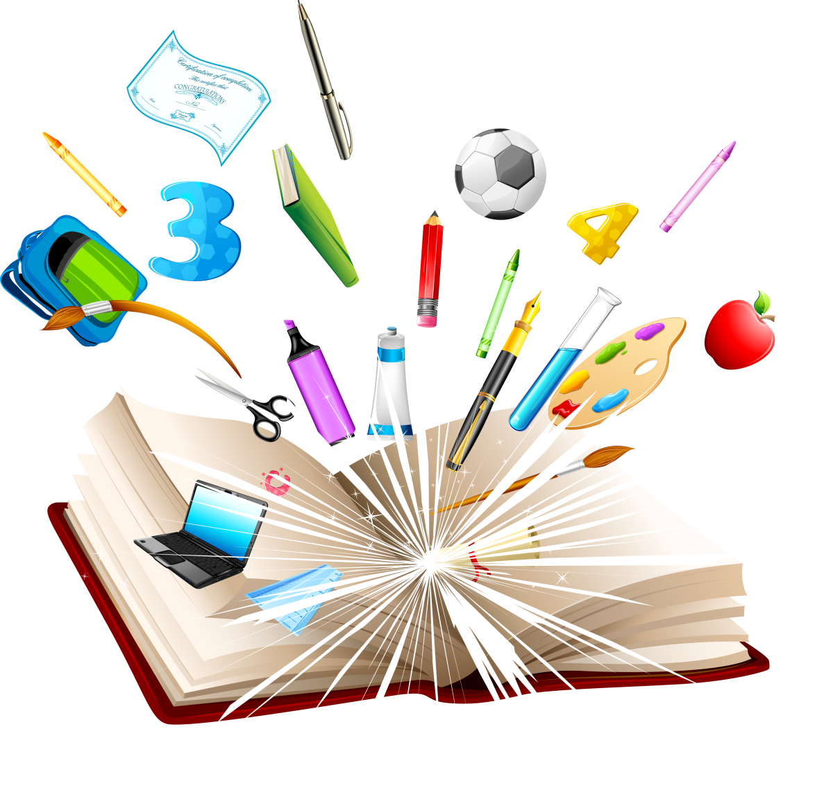 Портфель со школьными принадлежностями