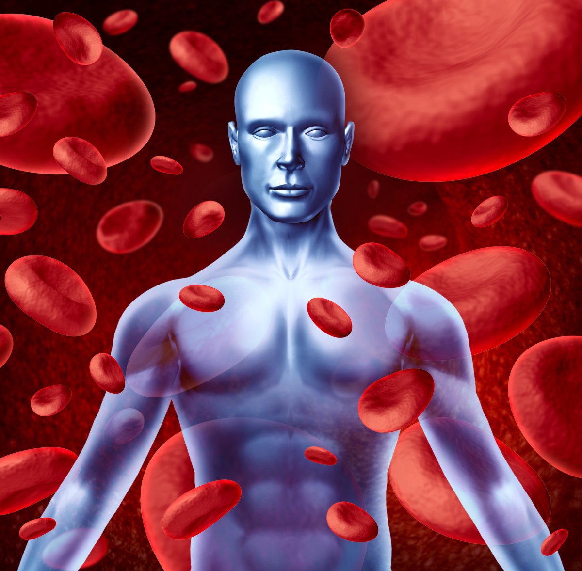 Человек с анемией рисунок