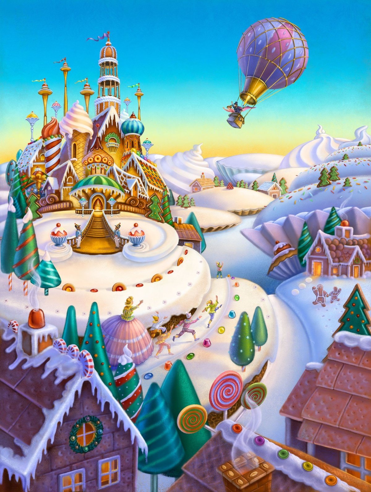 Тридевятое царство дворец акверель