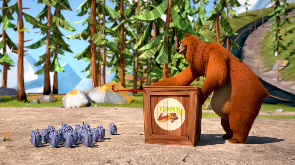 Мультик Гризли и лемминги