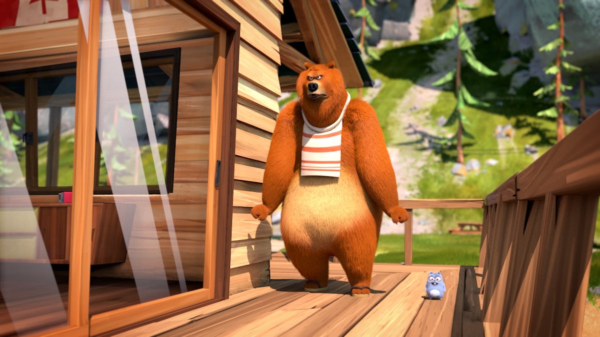 Мультфильм медведь Гризли и лемминги