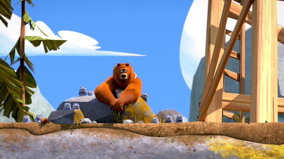 Мультик про медведя и леммингов