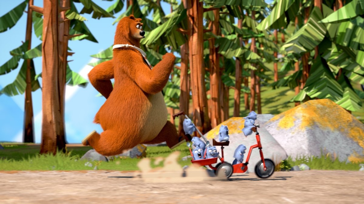 Мультик Гризли и лемминги