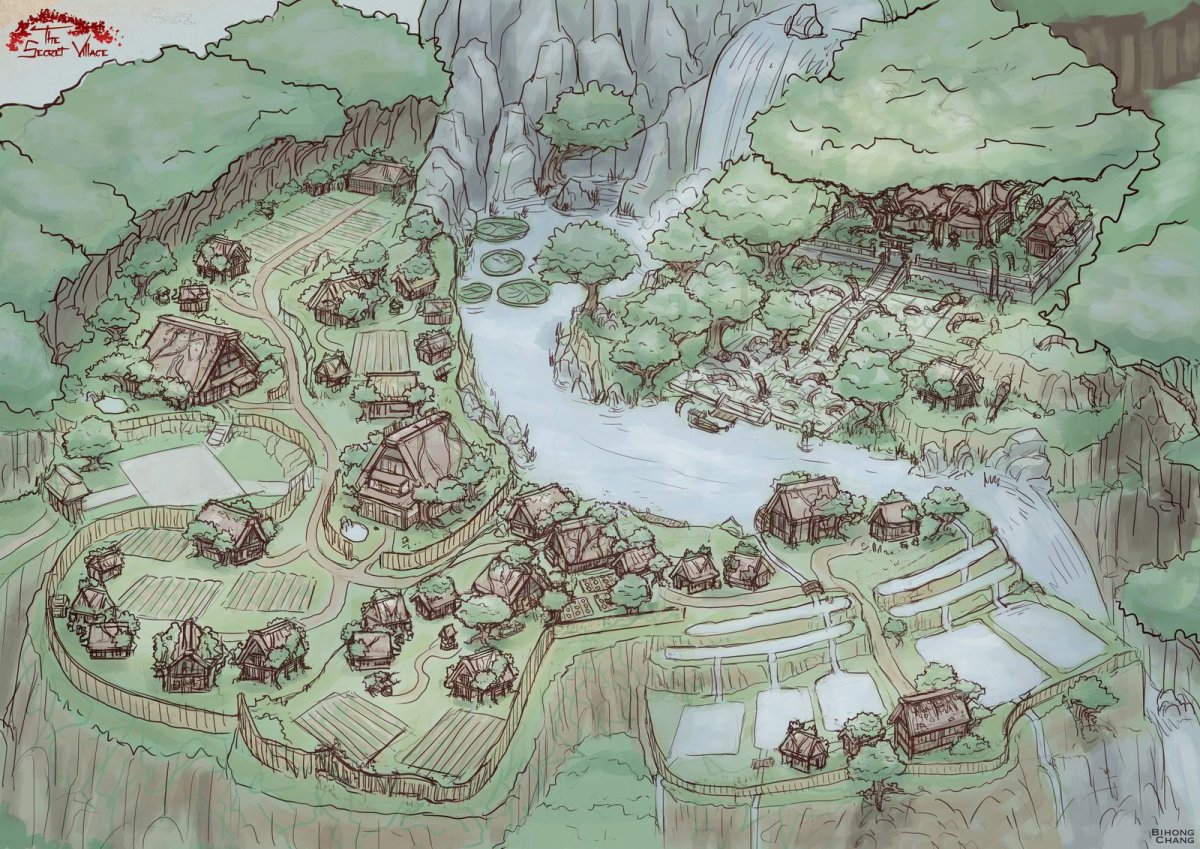 Лагерь орков ДНД карта