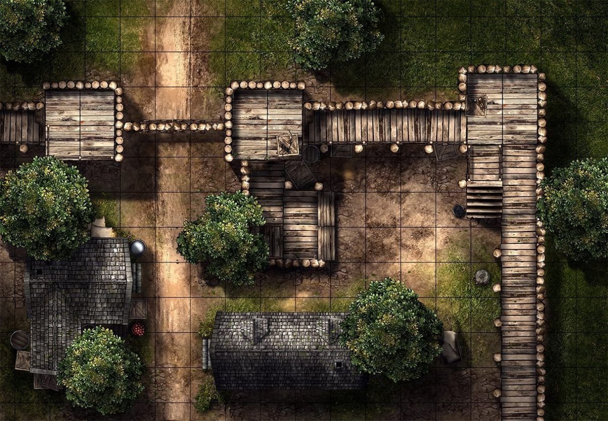 DND Village Battle Map