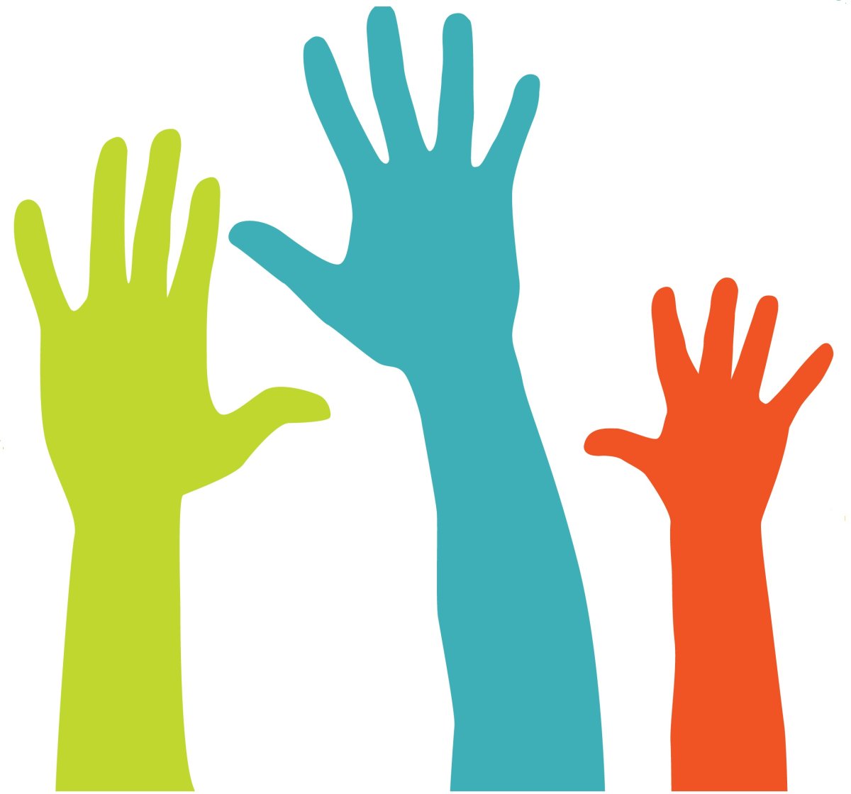 Волонтер на прозрачном фоне