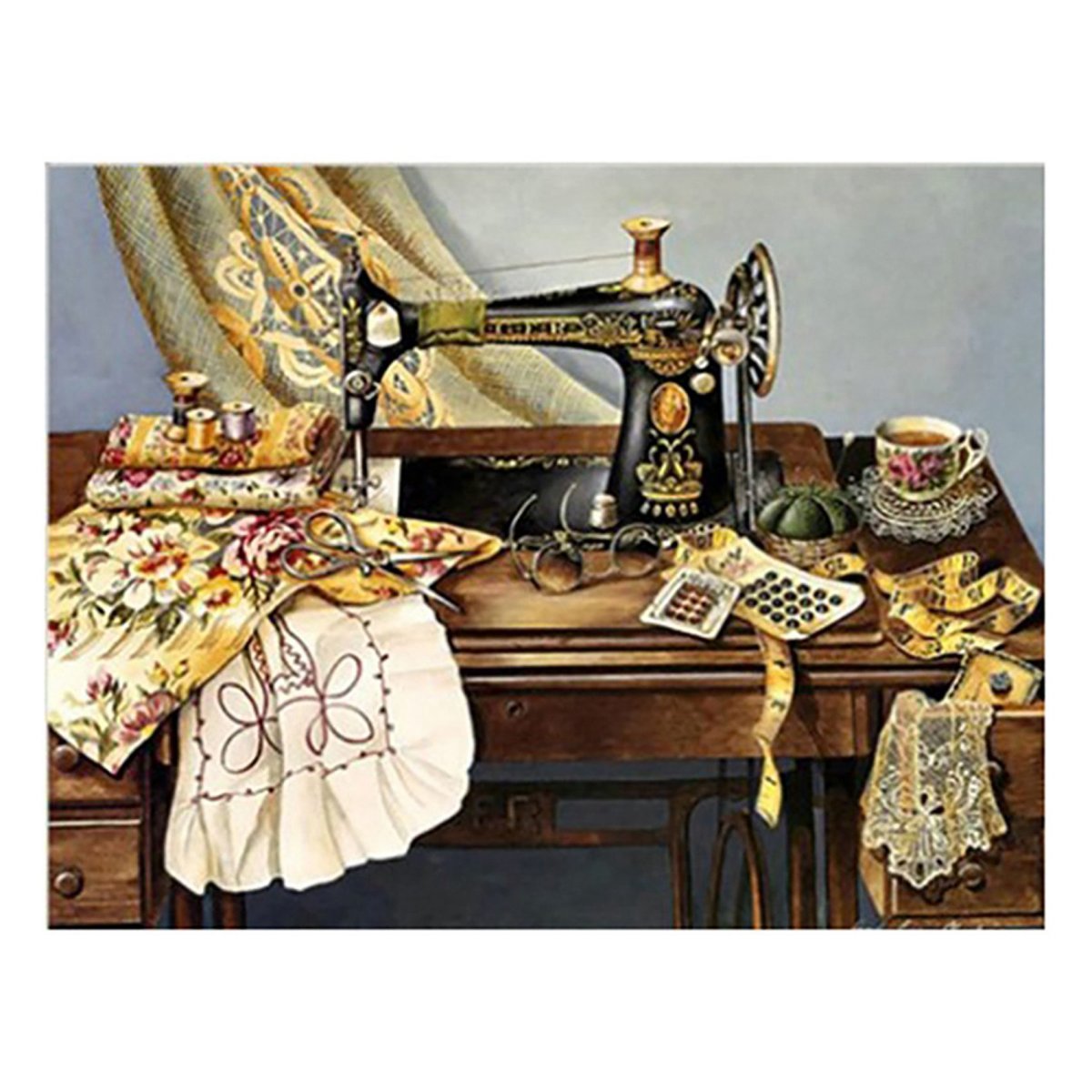 Алмазная мозаика швейная машинка Зингер