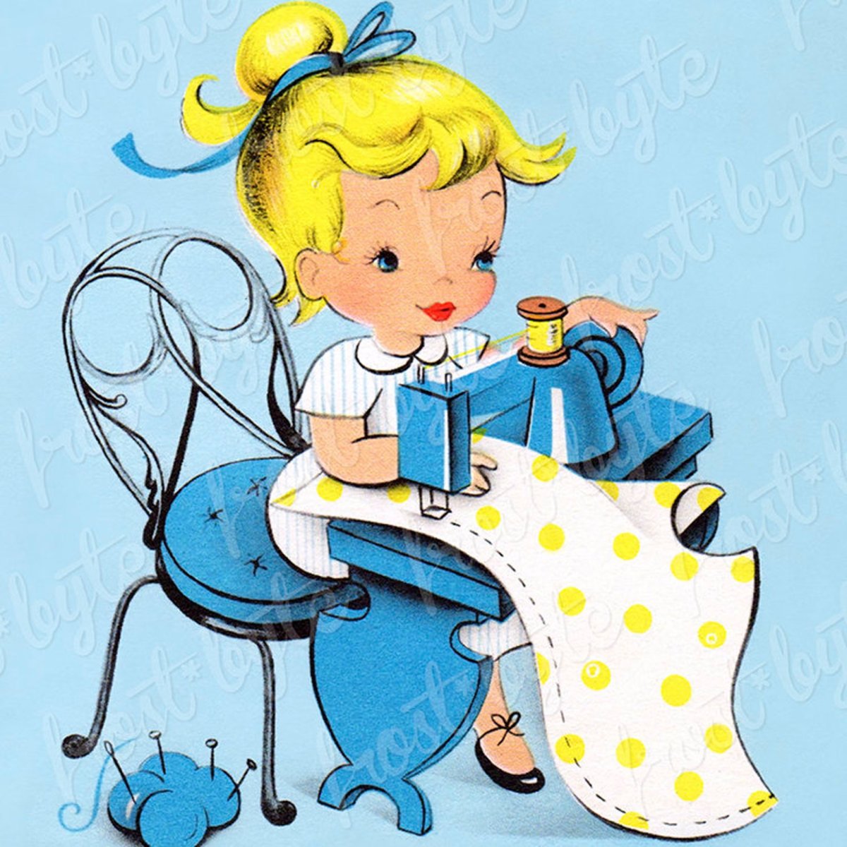 Открытка для швеи