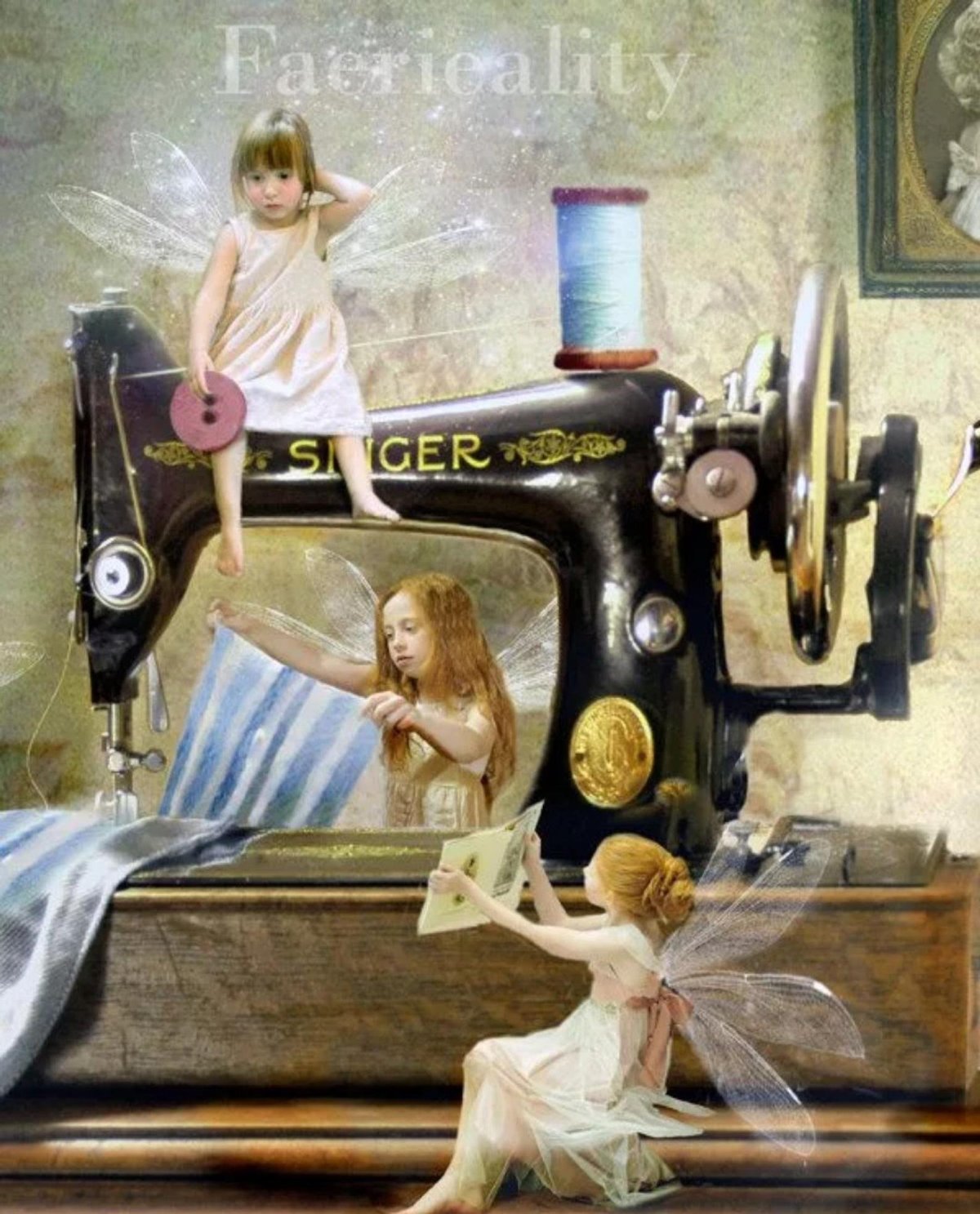 Портной за швейной машинкой