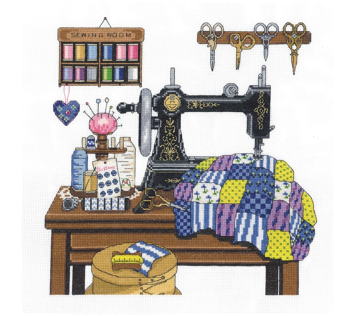 Вышивка крестом швейная машинка