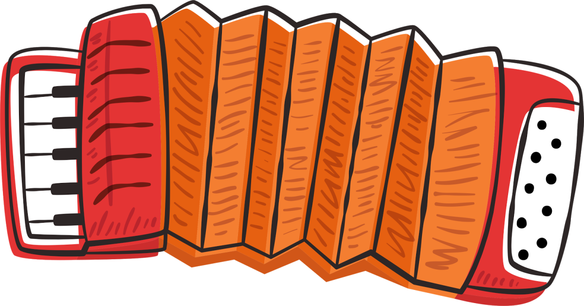 Гармонь картинка для детей на прозрачном фоне