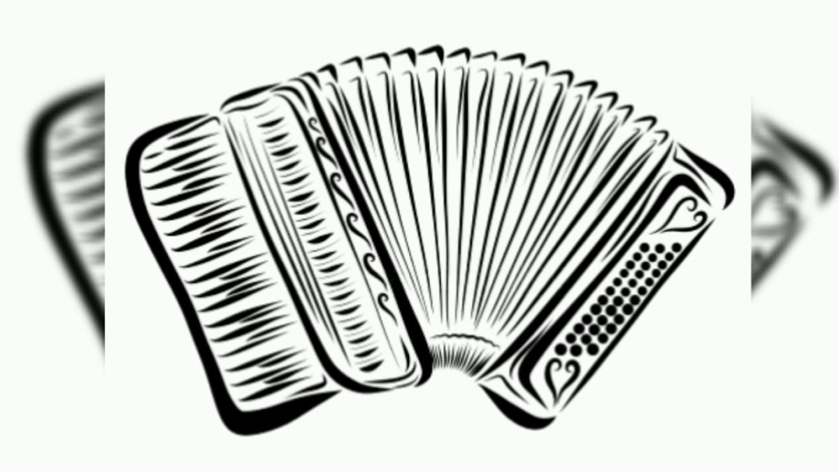 Баян силуэт