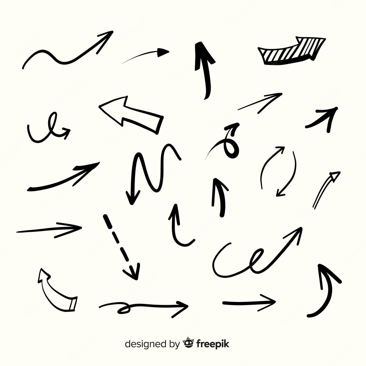 Стрелочка нарисованная