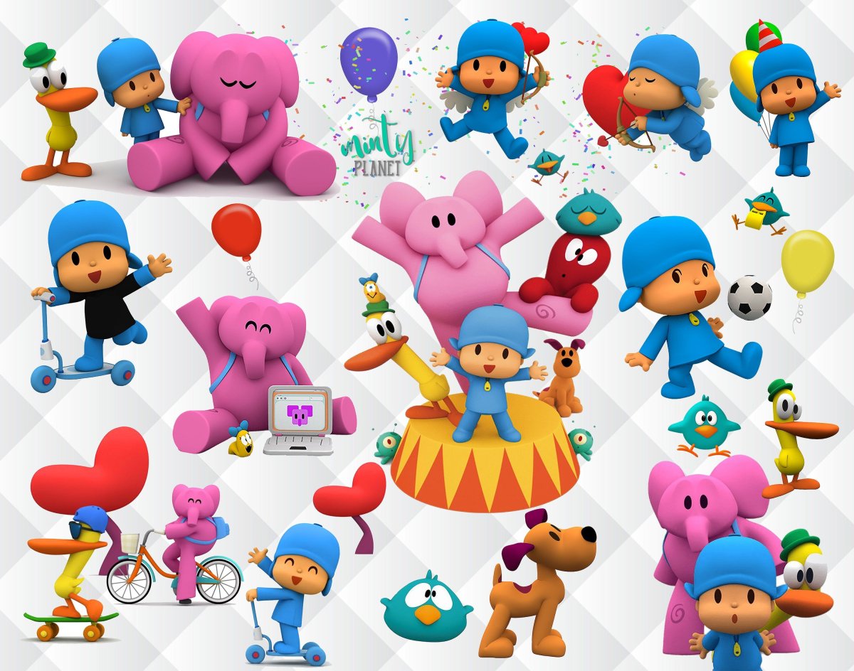 Раскраски мультики Покойо