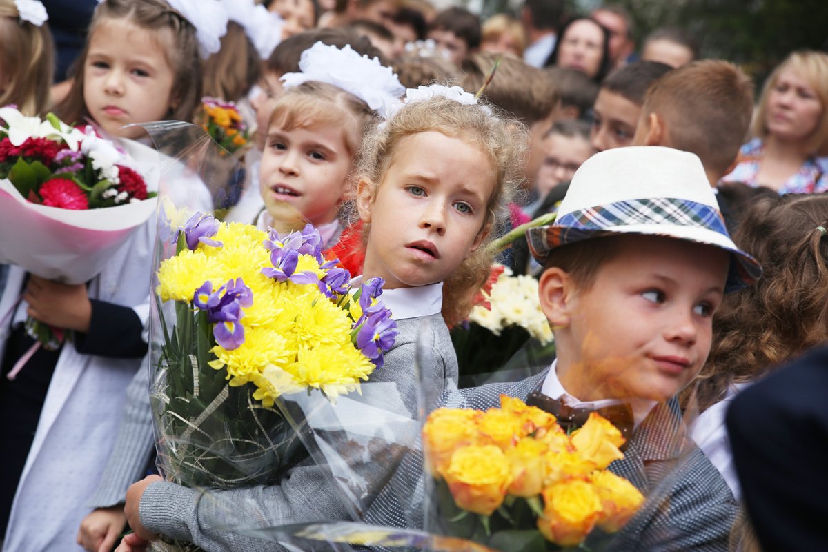 Линейка в школе