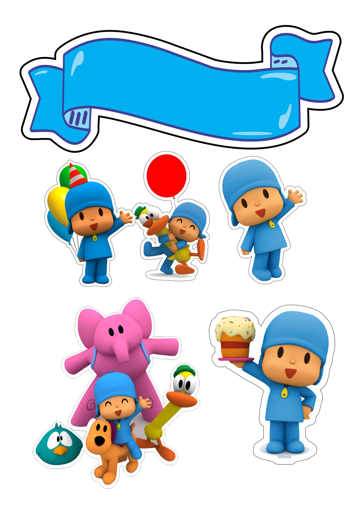 Pocoyo Birthday Invitation