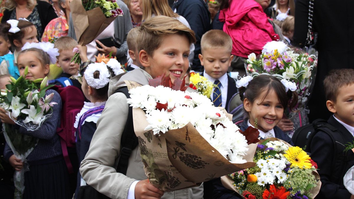 Цветы на первое сентября