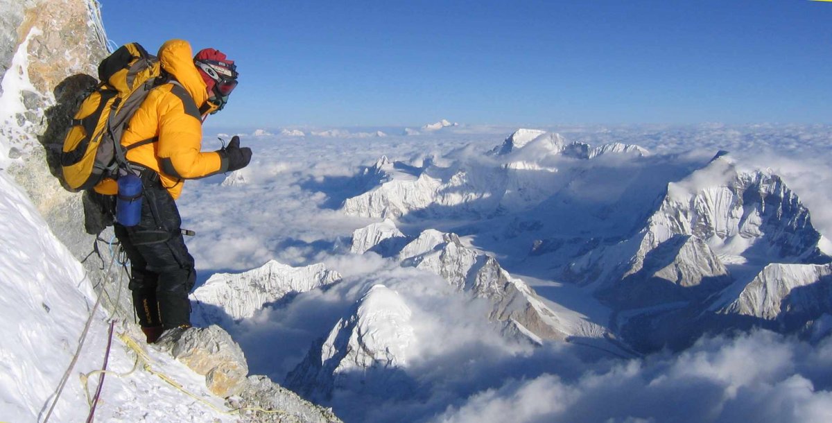 Смешной скалолаз