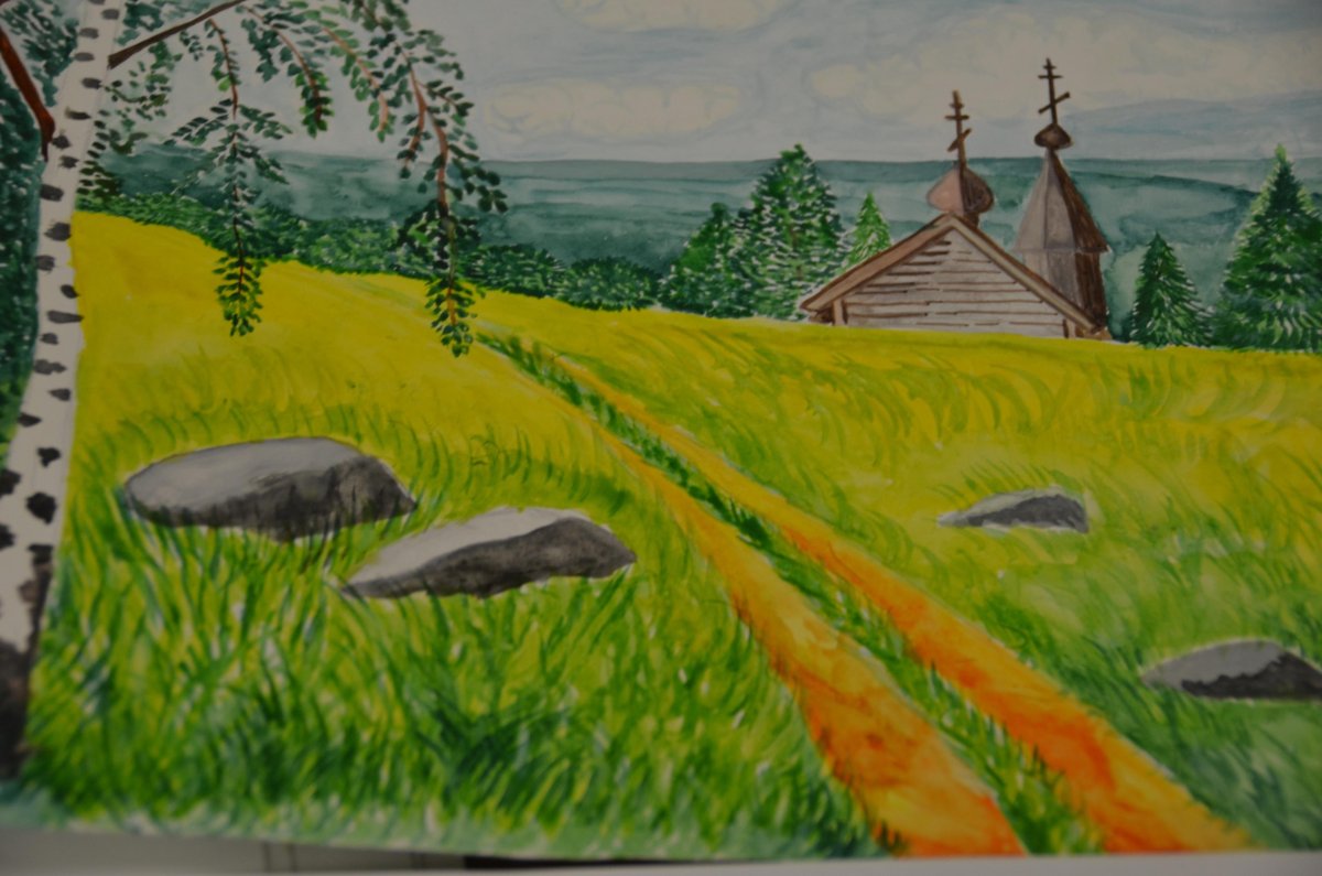 Поленов река родные просторы