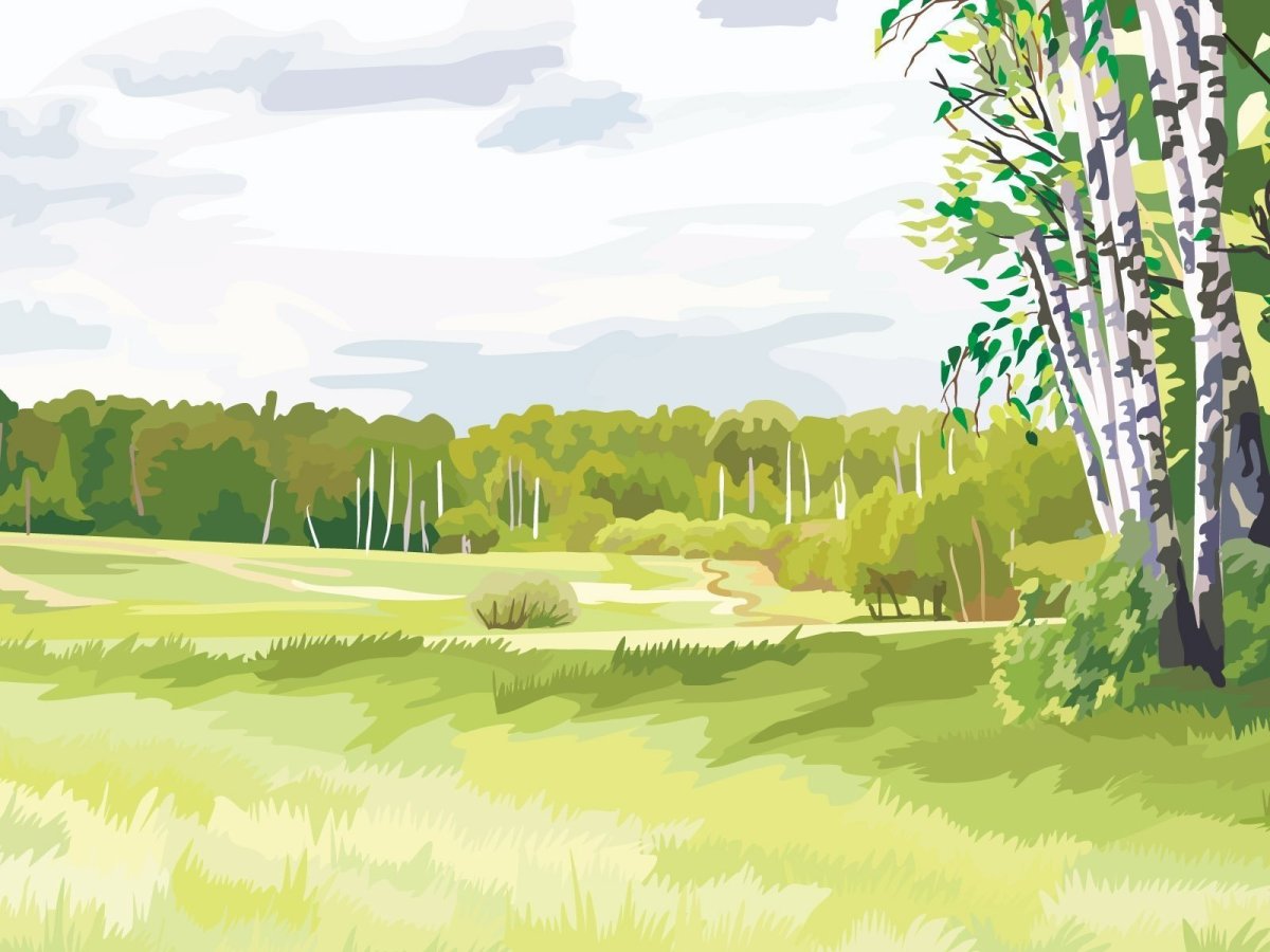 Пейзаж рисунок