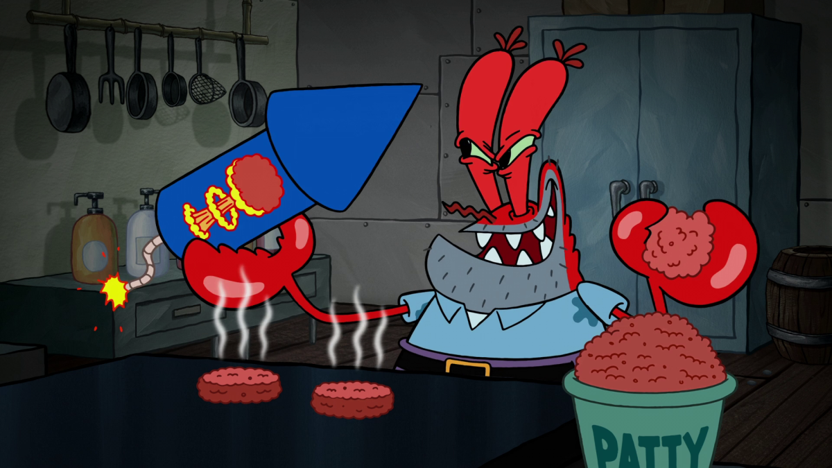 Мистер Крабс из губки Боба рисунок