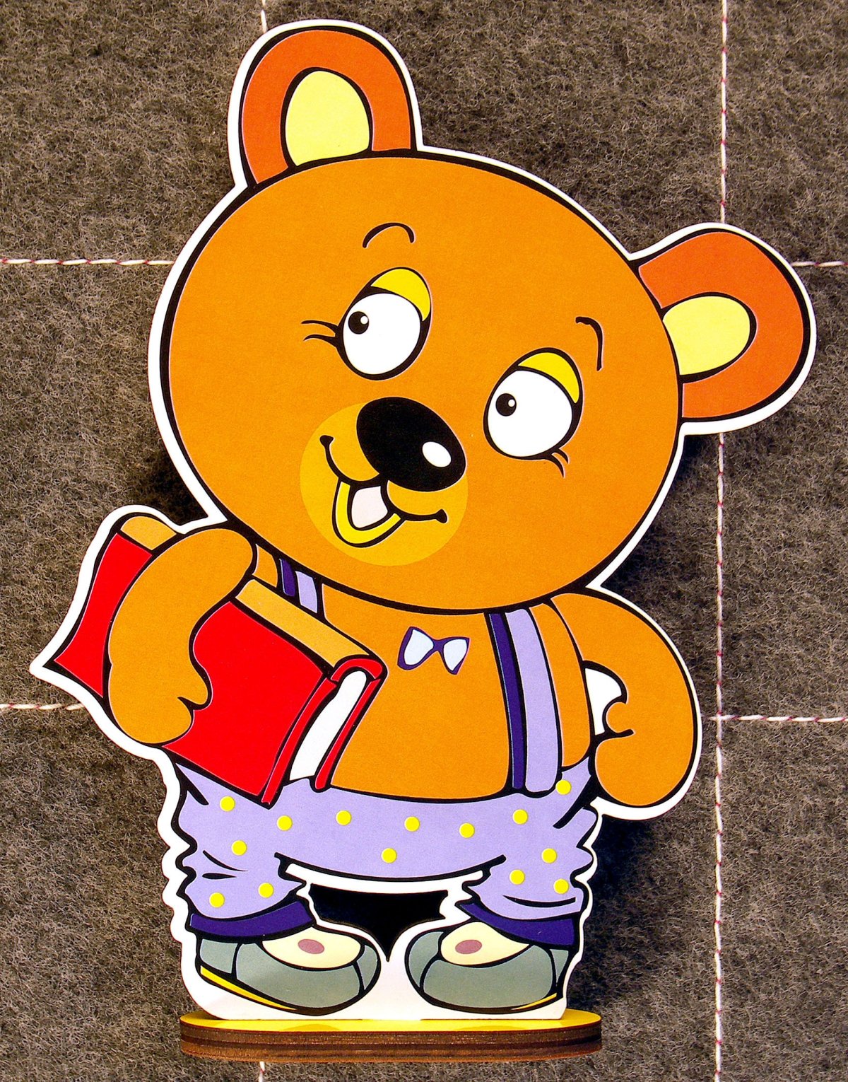 Медвежонок Мишик фиолетовый лес