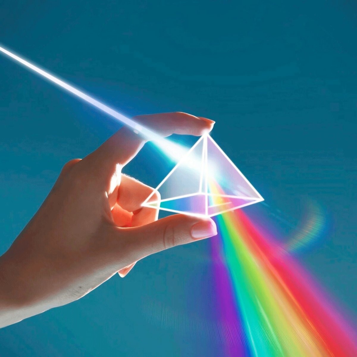 Цветовой спектр через призму