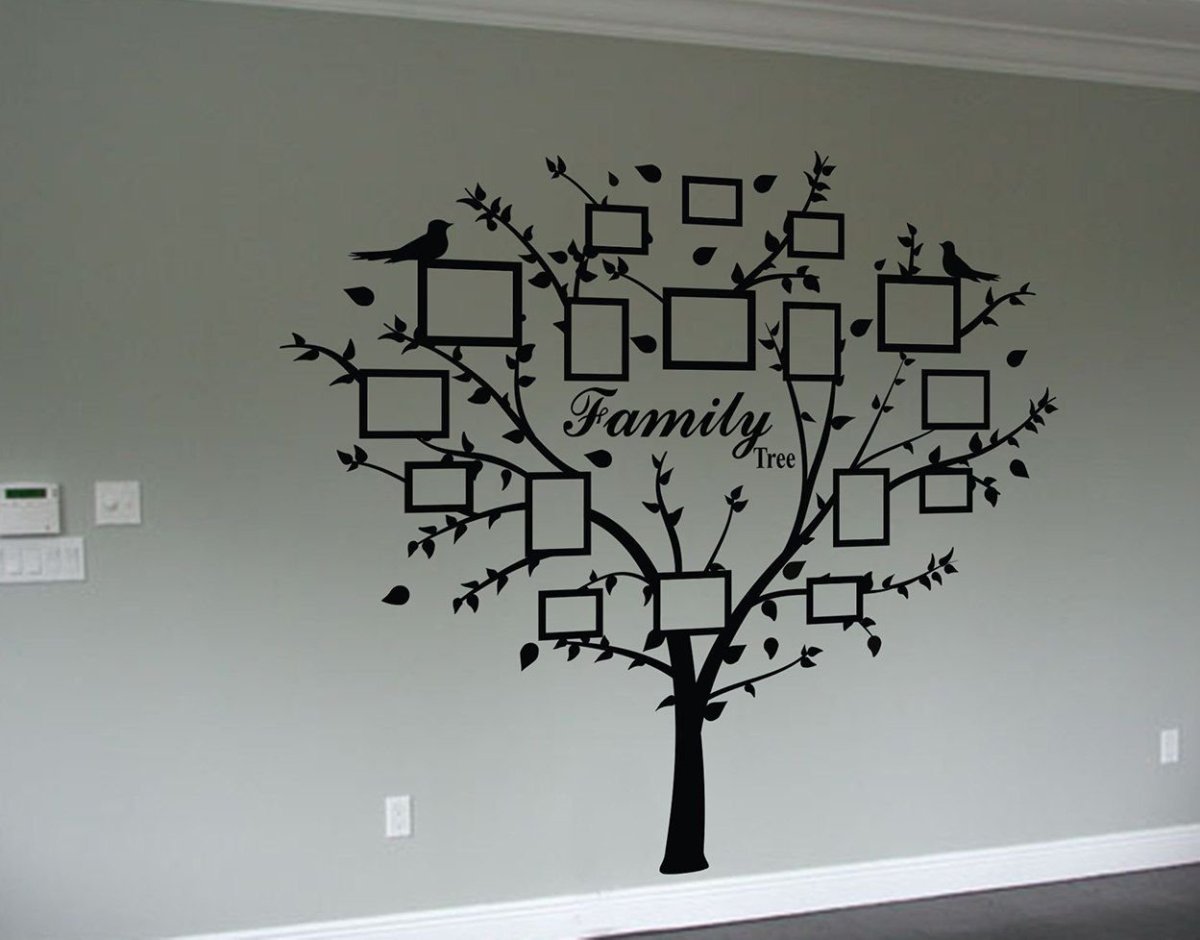 Дерево жизни трафарет на стену