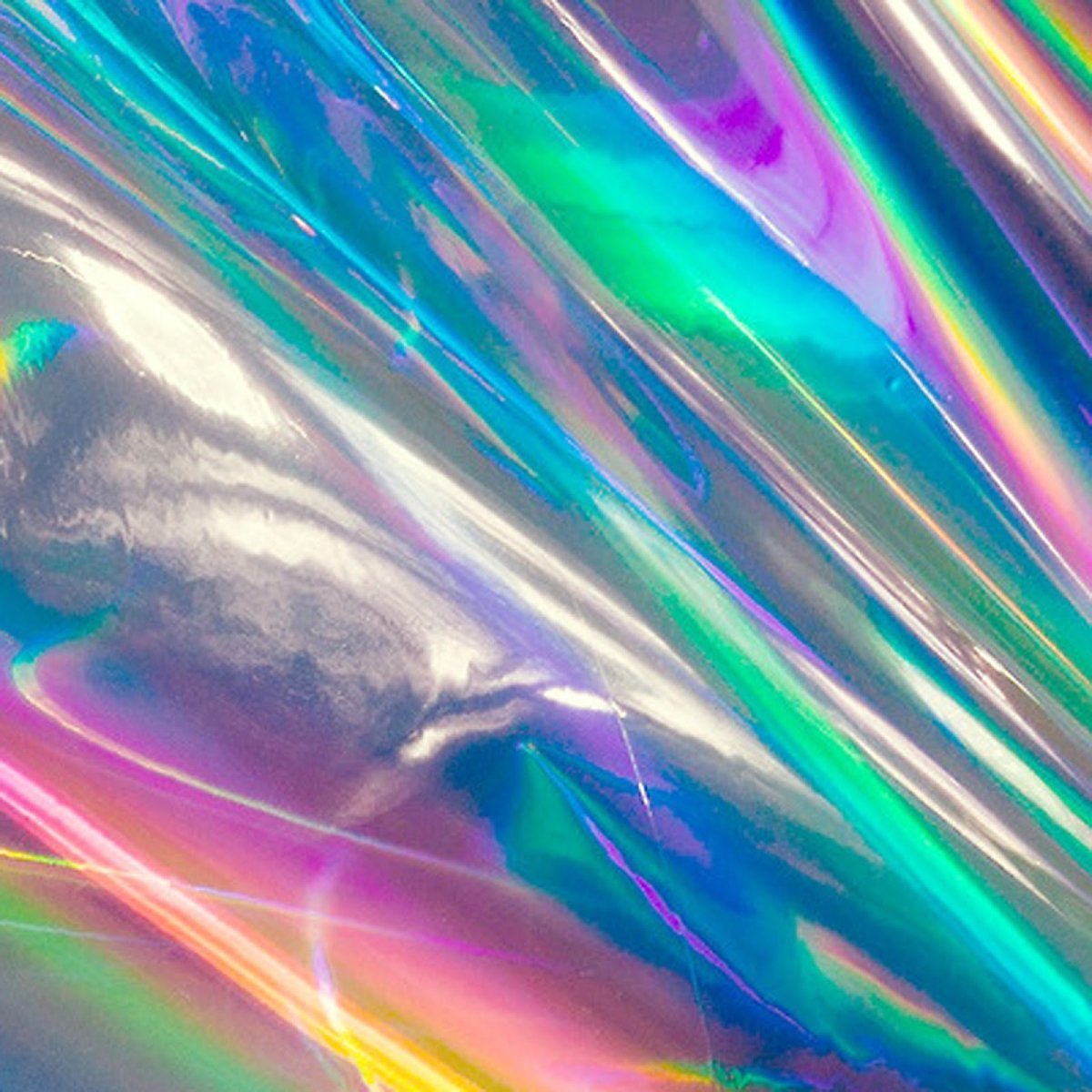 Голографическая пленка Rainbow Silver