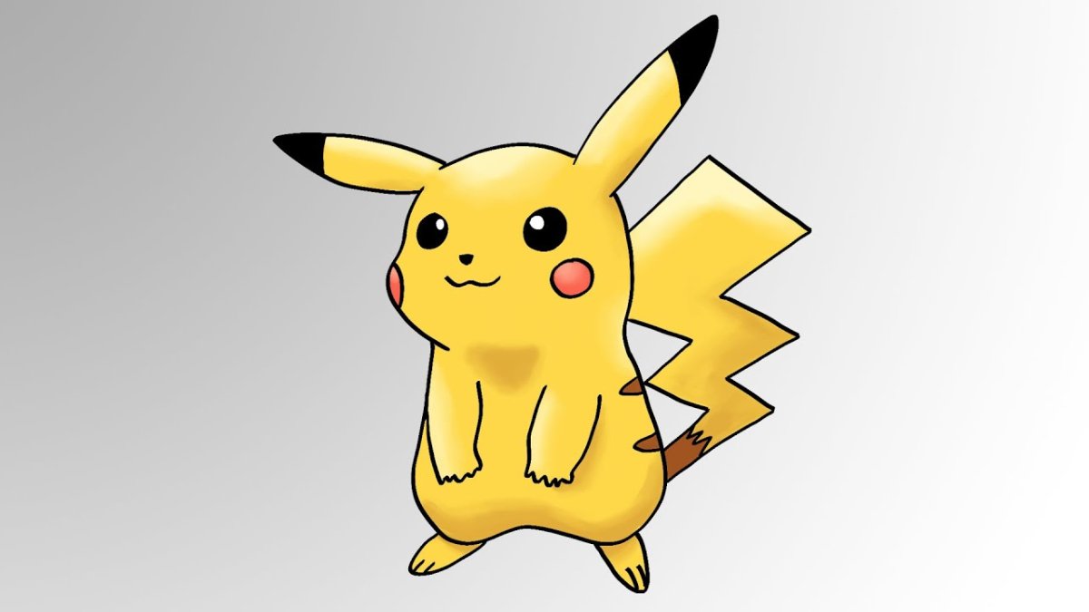 Пикачу для срисовки легкие милые