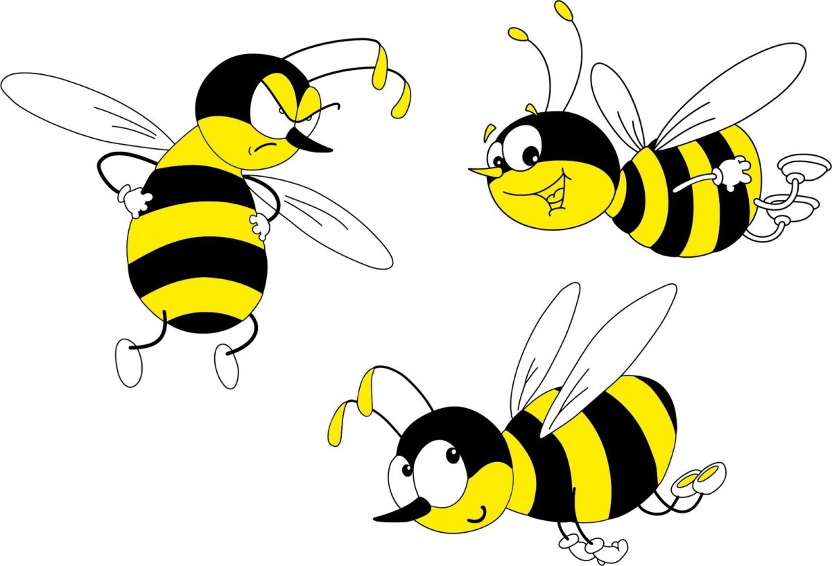 Оса рисунок для детей