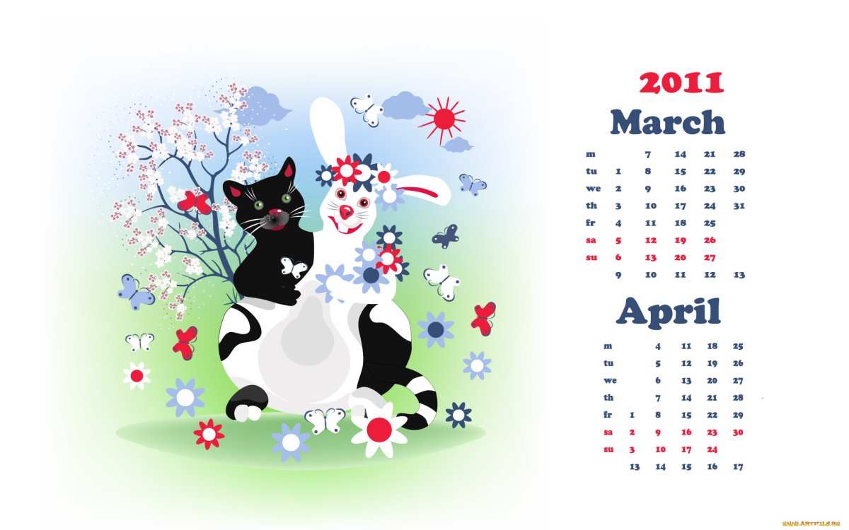 Календарь маленький