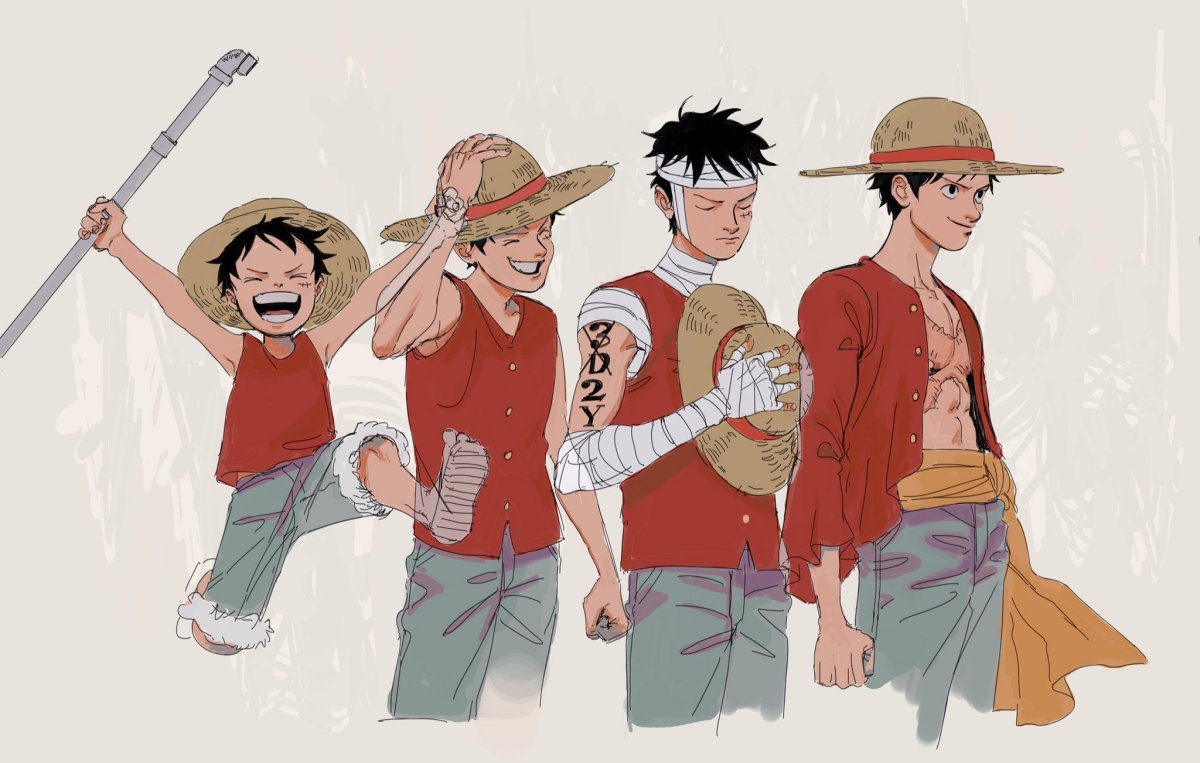 Луффи и Эйс в детстве