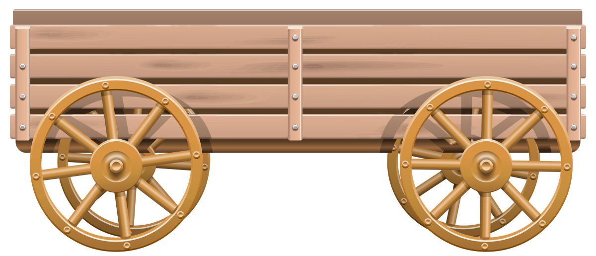 Бежит с тележкой