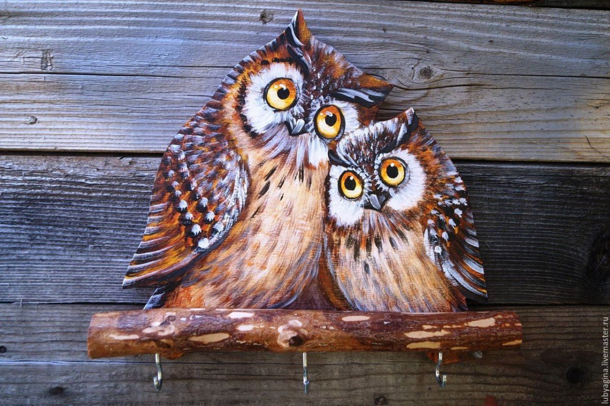 Сова декупаж