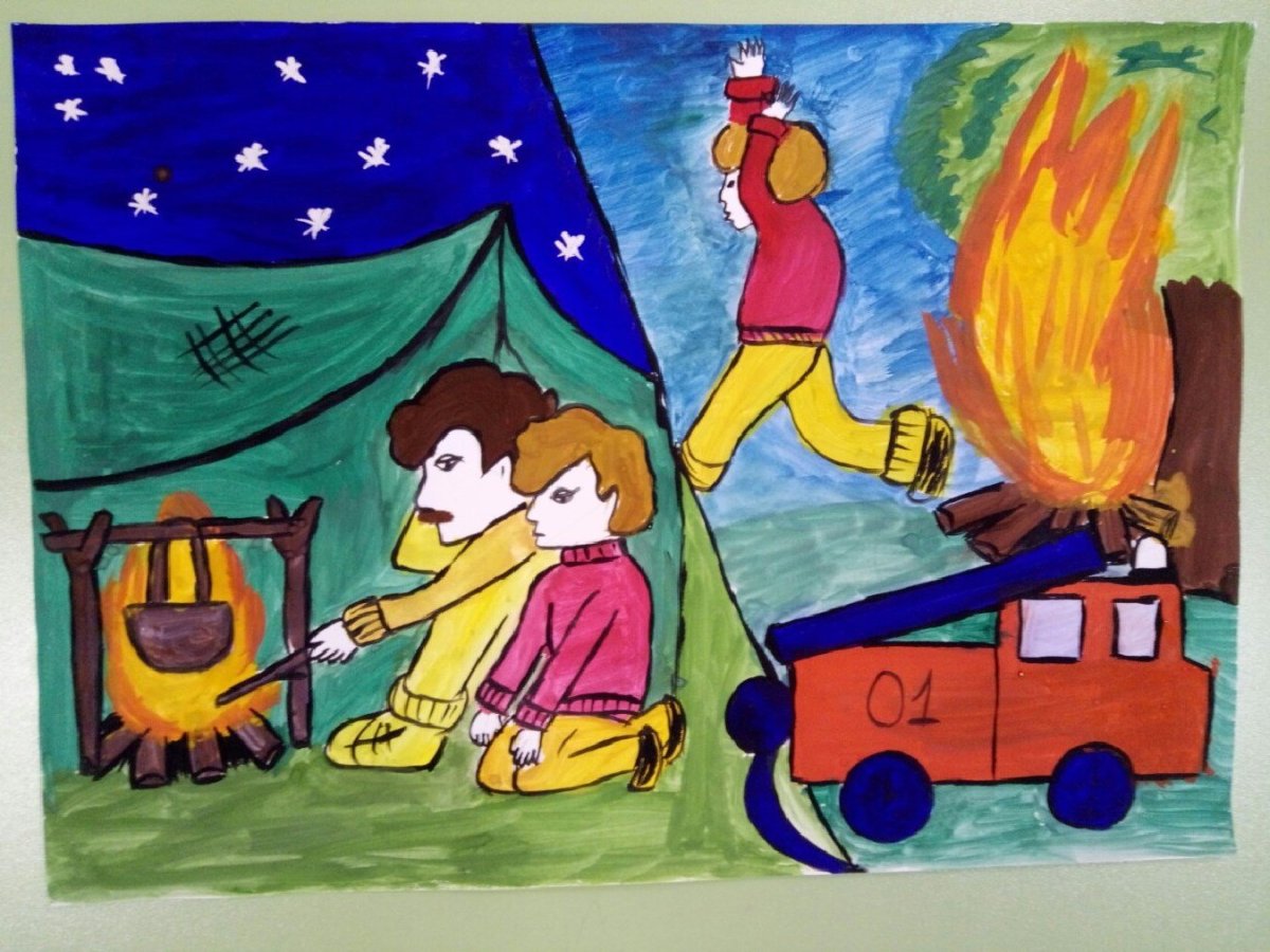 Плакат на тему огонь друг огонь враг