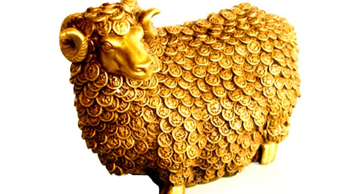 Золотая овца денежный талисман