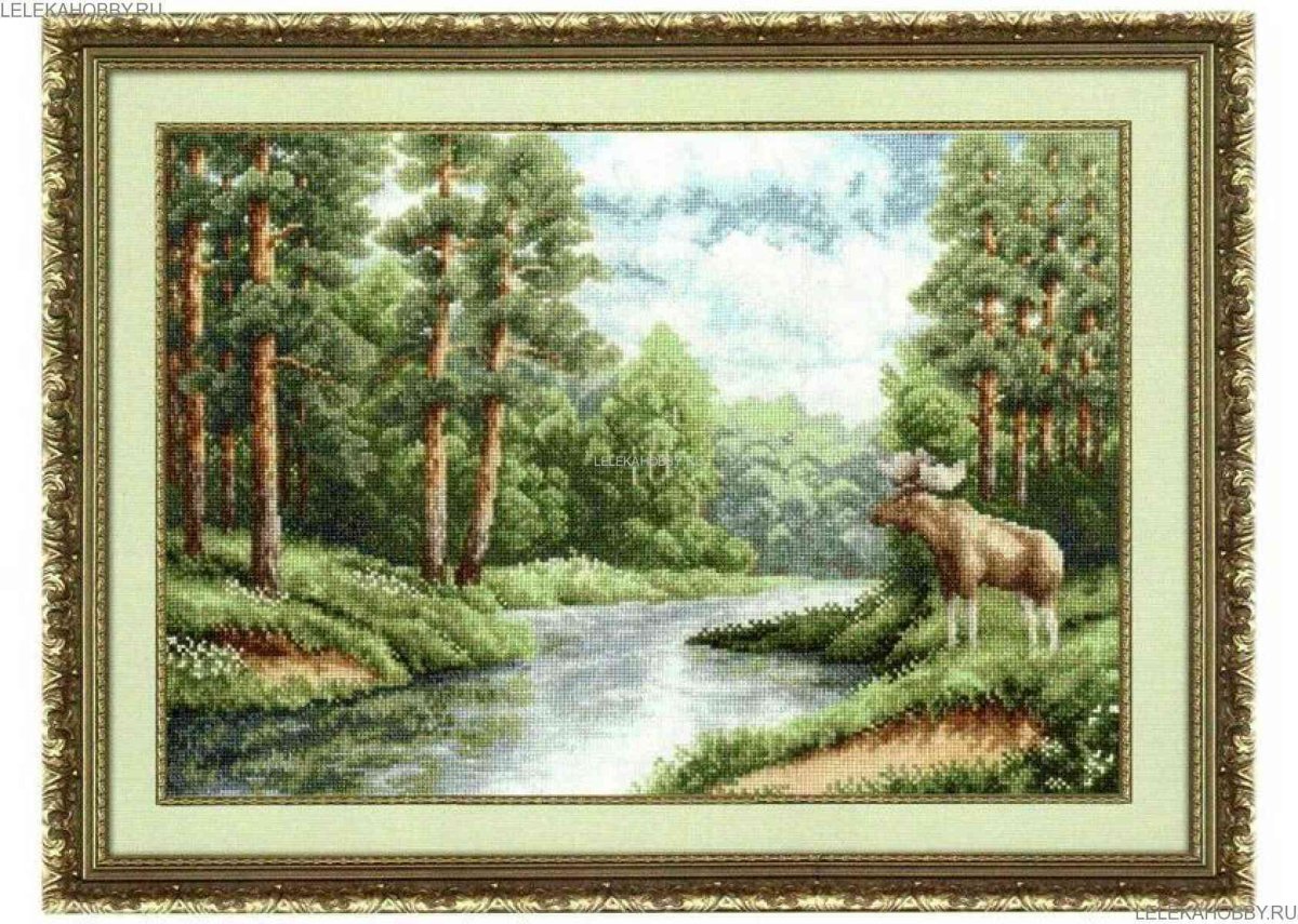 Вышивка Лосиный остров золотое Руно