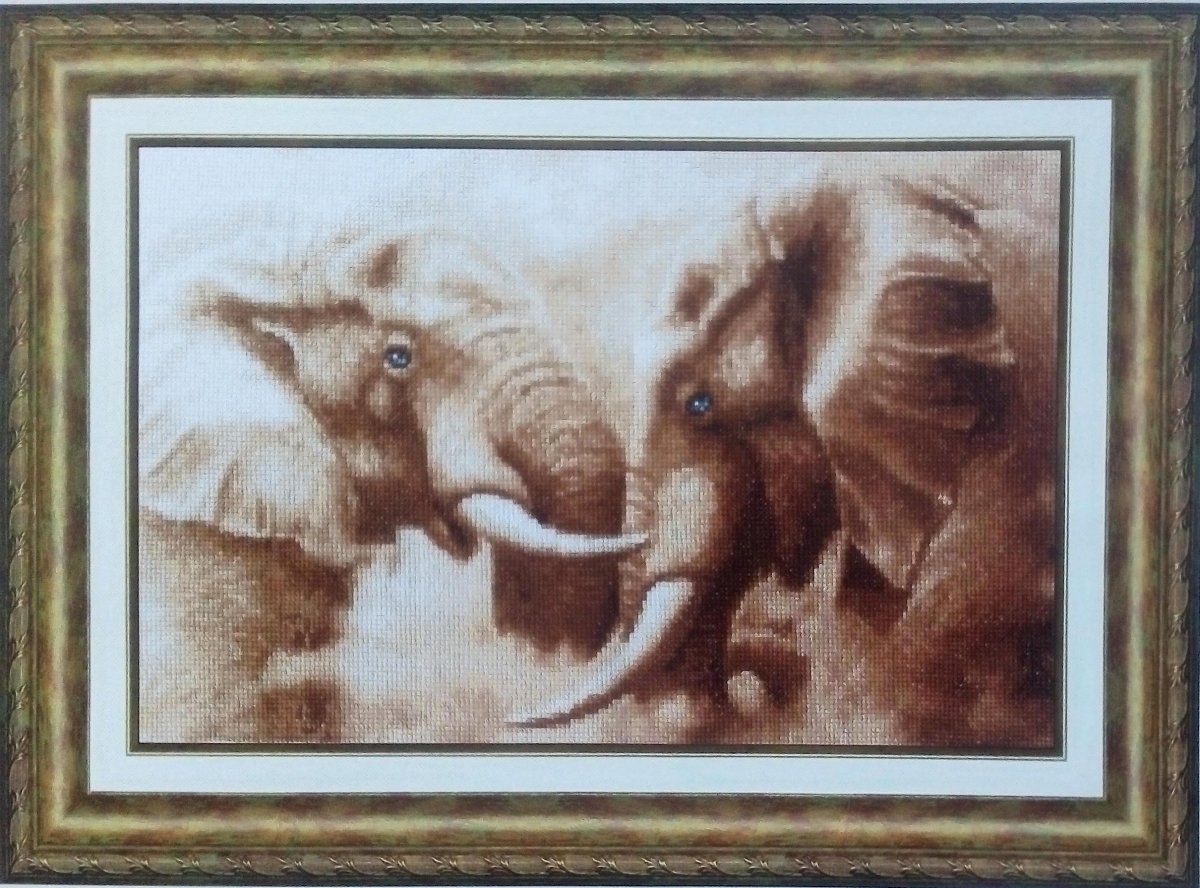 ЖС-002 вышивка "слоны"