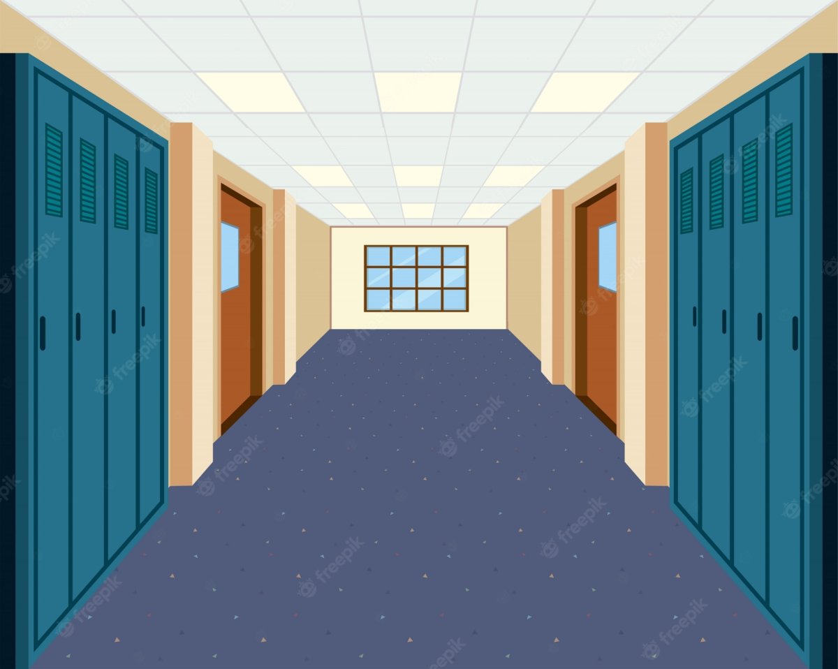 Школа коридор вектор