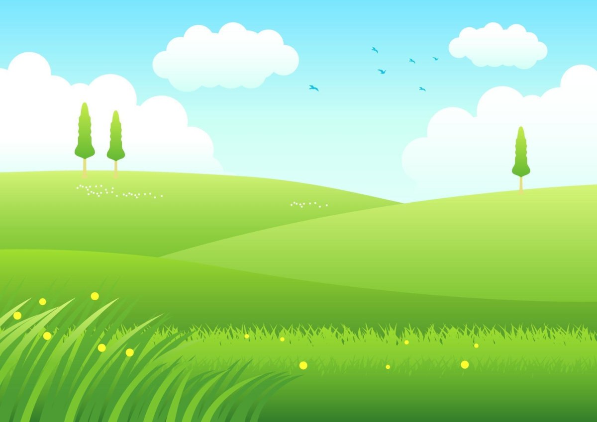 Цветочная Поляна мультяшная