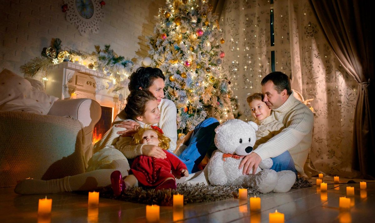 Фотосессия в квартире новый год