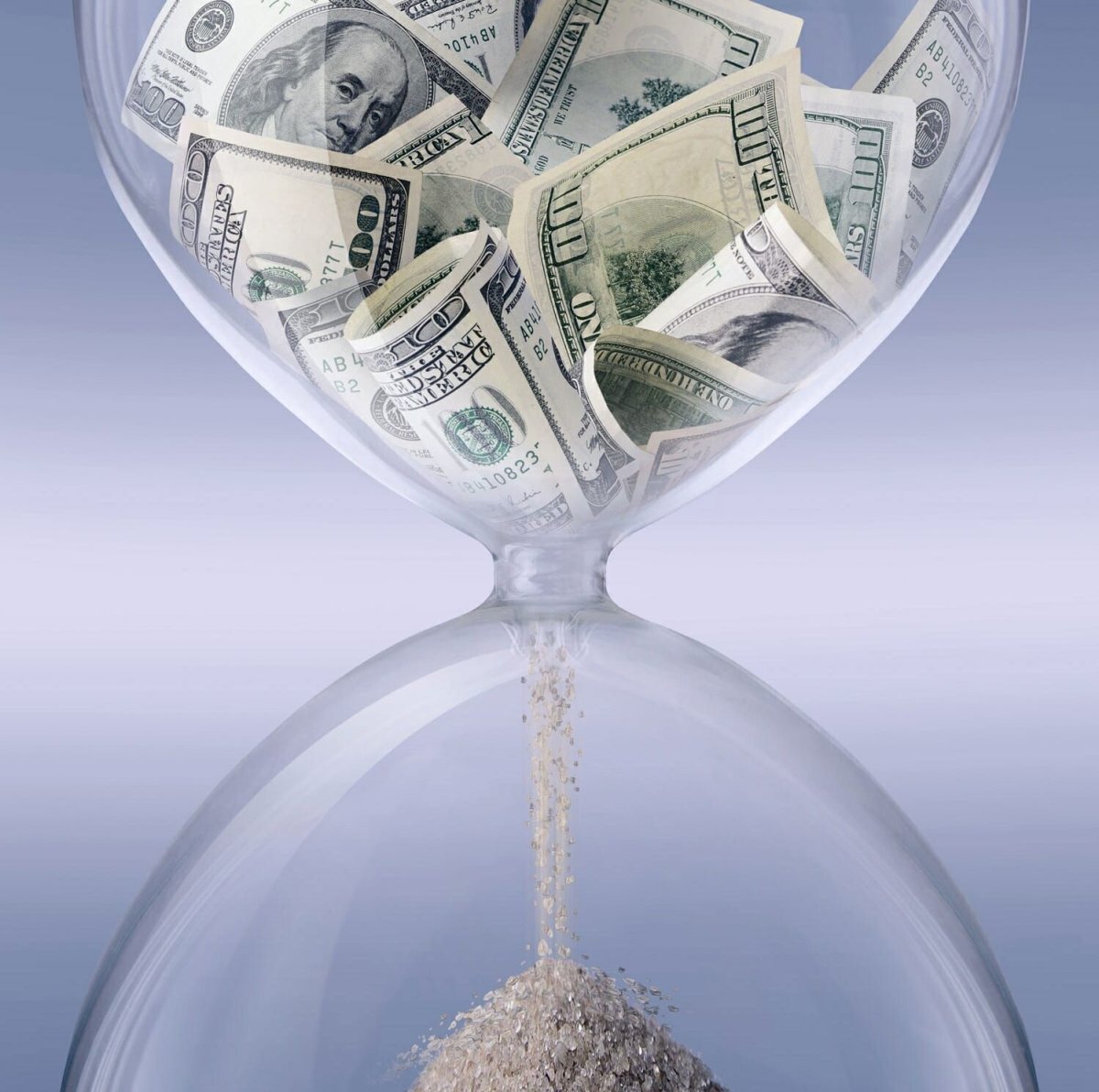 Песочные часы и деньги