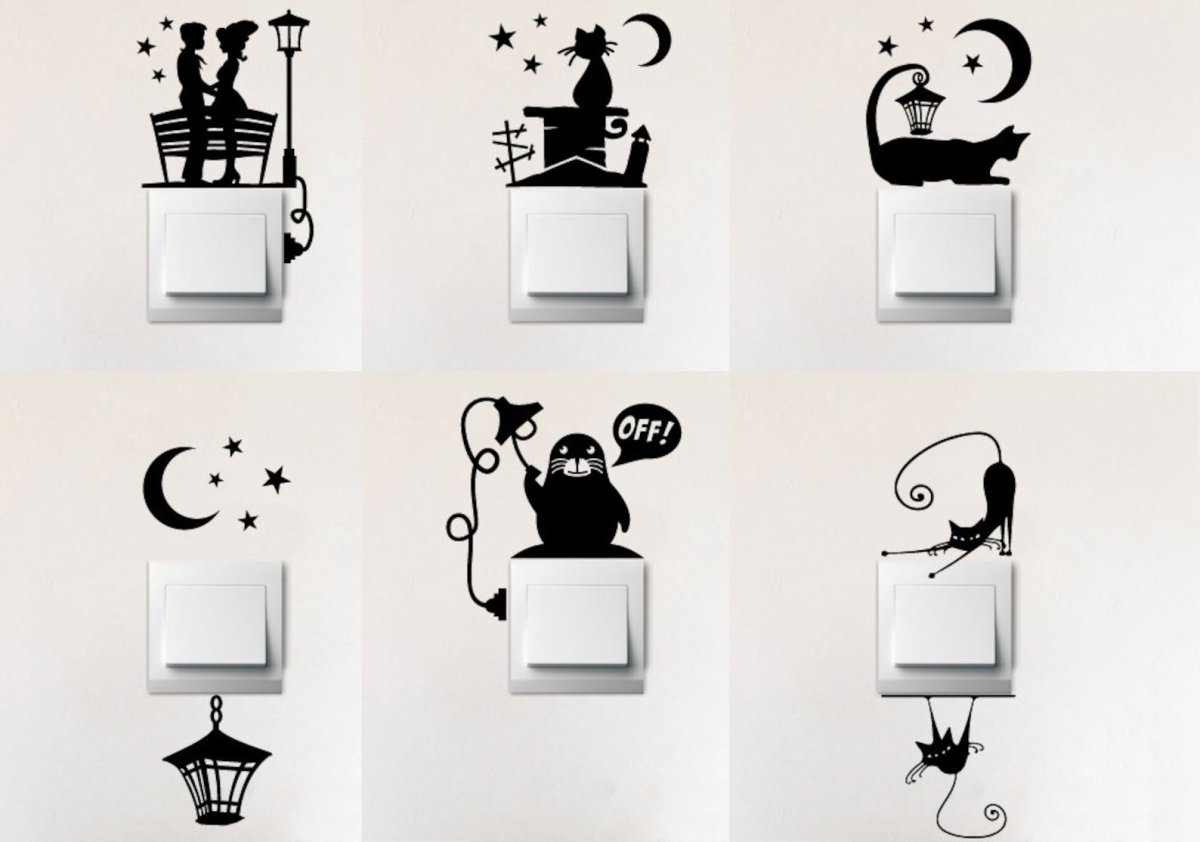 Трафарет для выключателя