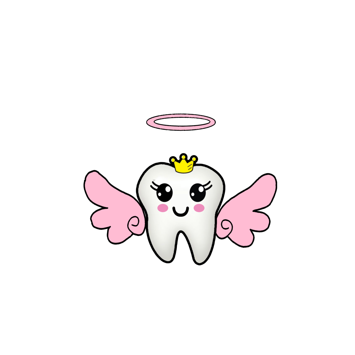 Зубик розовый