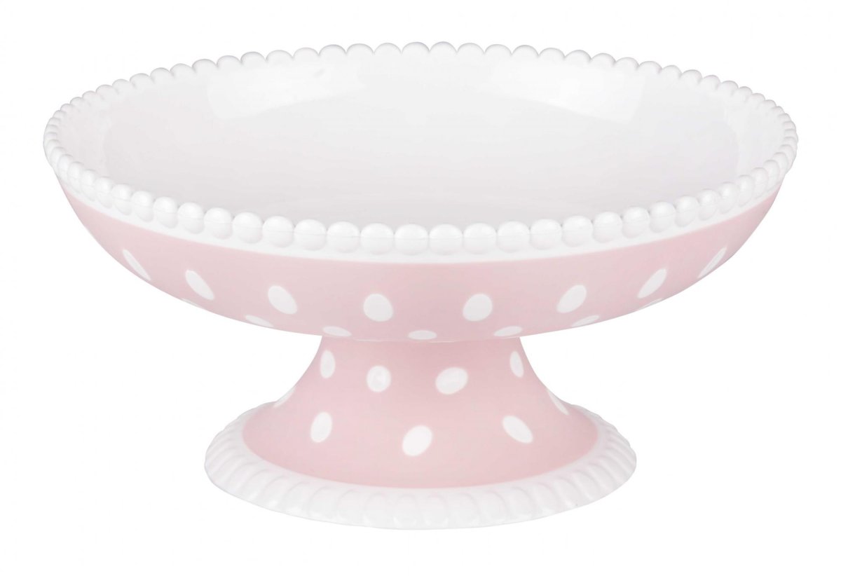 Ваза "горошек" бел.-розов. М7018