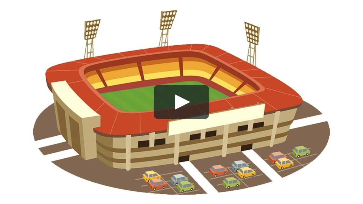 Стадион на прозрачном фоне