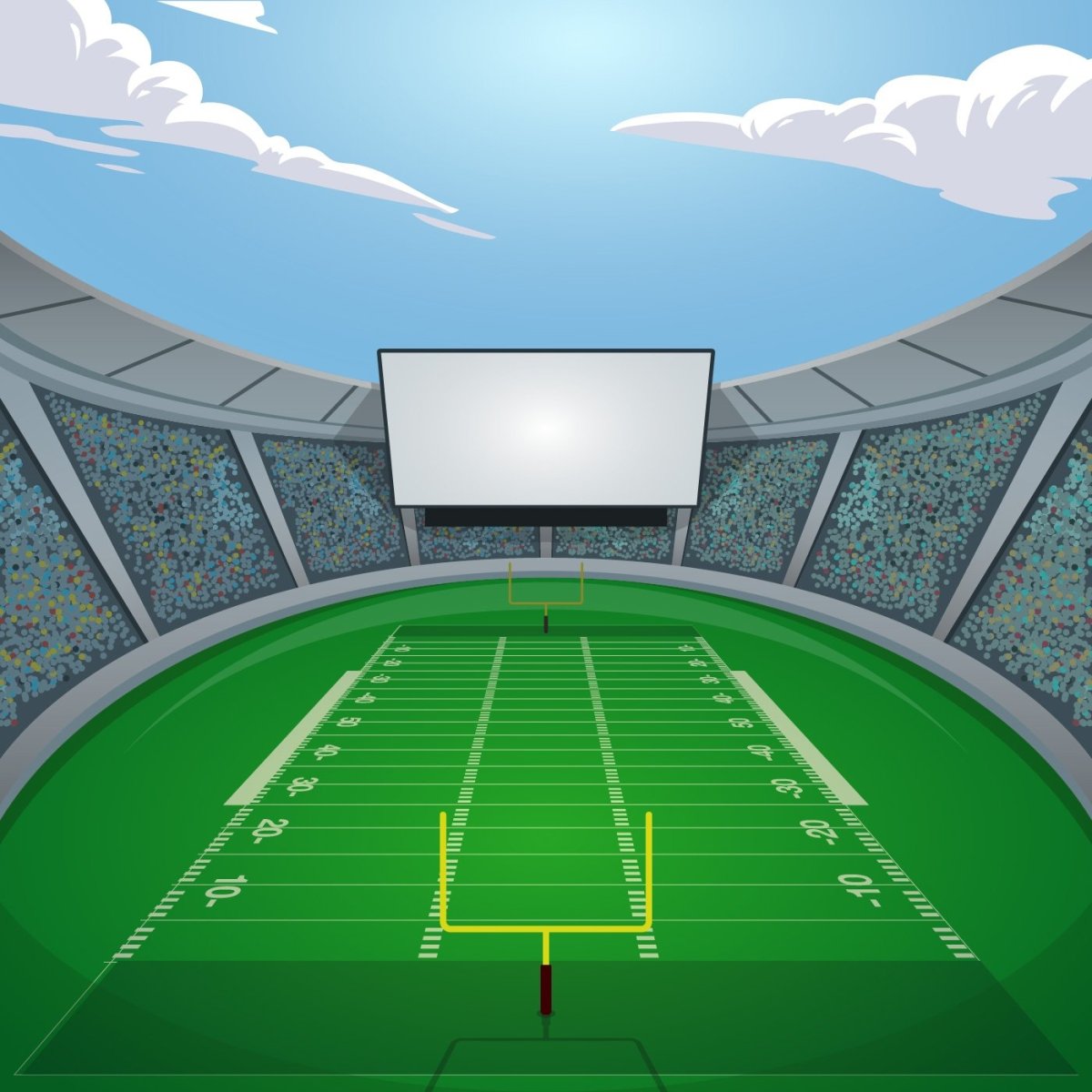 Футбольное поле трибуны