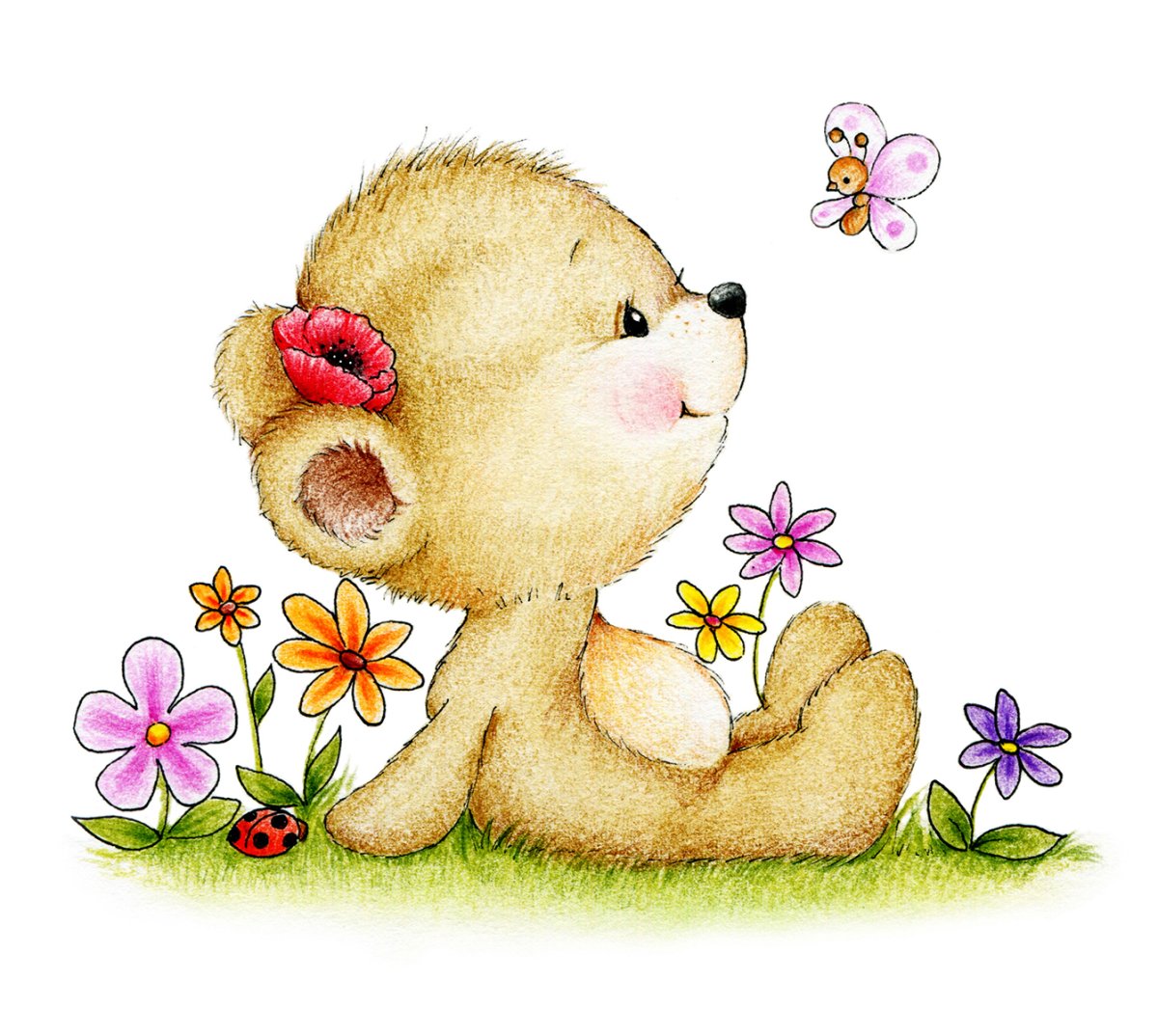 Зверюшки с цветами