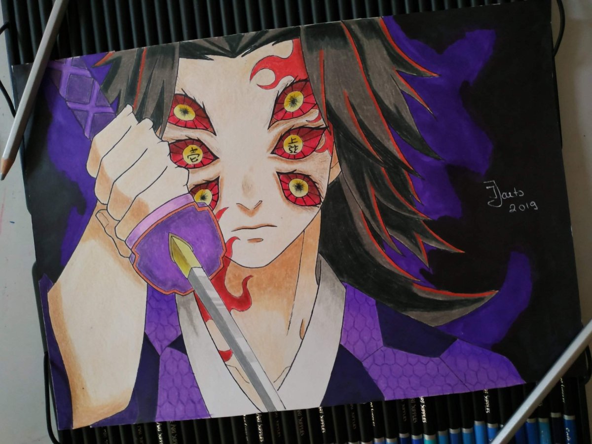 Клинок рассекающий демонов Кокушибо арт